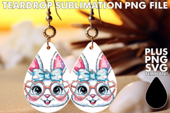 Blissful Teardrop Earrings Gift Ideas, Easter Bunny Product Image 1