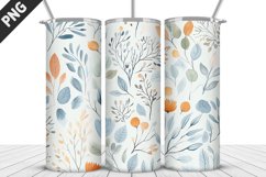 Flowers Tumbler Wrap | Sublimation Design | Tumbler PNG Product Image 1