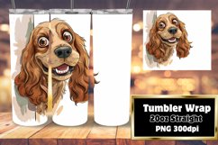 Puppy Charm Sublimation Tumbler Wrap - 20oz Product Image 1