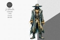 Halloween clipart, Scarecrow clipart, Autumn clipart Product Image 1