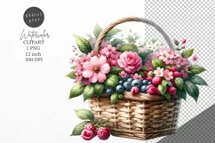 Flowers clipart, Summer clipart, Flowers sublimation Product Image 1