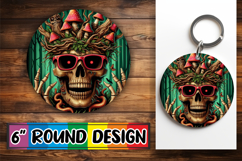 Joyful Ornaments Round Style PNG, Skull Product Image 1