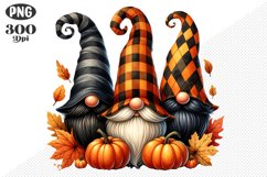 Halloween Gnomes Sublimation - Clipart PNG Design Product Image 1
