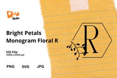 Bright Petals Monogram Floral Product Image 1