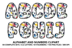 Watercolor Soccer Alphabert Numbers PNG Clipart 300DPI Product Image 3