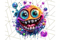 Spooky Cute Monster PNG Clipart, Adorable Halloween Monsters Product Image 2