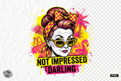 Funny Summer Grandma PNG Illustration Product Image 1