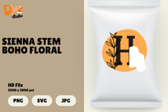 Sienna Stem Boho Floral Monogram Product Image 1