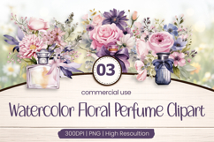 Floral Perfume Clipart PNG Product Image 1