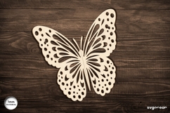 3D Butterfly Laser Cut | Glowforge | SVG Product Image 2