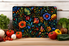 Watercolor Colorful Floral Cutting Board | Cutting Board png Product Image 4