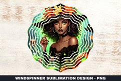 Halloween Witch Wind Spinner Sublimation Design Product Image 1