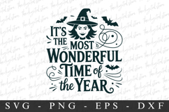 It&#039;s The Most Wonderful Time Svg | Halloween Svg | Cricut Product Image 1