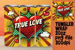 CUSTOM PNG Tumbler Design 20oz , 3D Heart Product Image 1