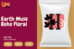 Earth Muse Boho Floral Monogram Product Image 1