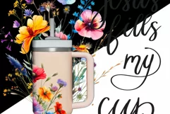 Jesus Fills My Cup | Stanley Tumbler Sublimation Product Image 2