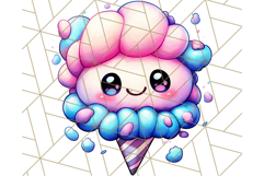 Sweet Treat Face PNG Clipart, Cute Kawaii Dessert Art Png Product Image 2