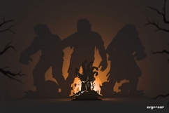 Halloween Shadow Candle Holders Bundle | Laser Cut | SVG Product Image 18