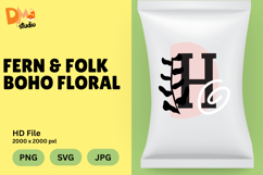 Fern &amp; Folk Boho Floral Monogram Product Image 1