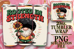 Tender love 20oz tumbler wrap, Juneteenth Product Image 1