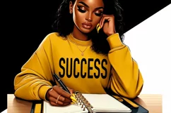 Afro Girl Boss, Ready to Press, Melanin Queen Product Image 3