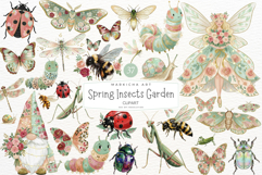 Spring Insects Garden Clipart Product Image 1