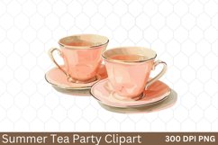Summer Tea Party Clipart Bundle Product Image 9