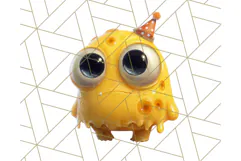 Slime Monster Clipart, Colorful Goo Graphics Png Product Image 2