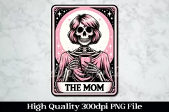The Mom Tarot Card PNG Sublimation Design Product Image 1