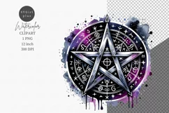 Halloween clipart, Pentagram clipart, Gothic clipart Product Image 1