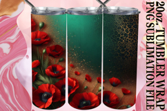 Radiant thoughts 20oz tumbler wrap, Leopard Prints Product Image 1