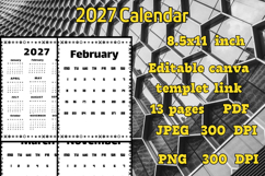 2027 calendar templates with frame 2 Product Image 3