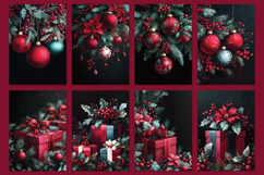 Burgundy Christmas for Card Making, Journals, Crafts, Covers Product Image 9