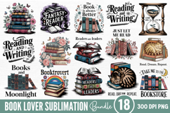 Book Lover Quotes Sublimation Bundle PNG Product Image 1