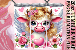 Vibrant Joy 20oz tumbler wrap, Valentines Product Image 1
