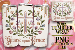 Cozy Sunsets 20oz tumbler wrap, Christian Product Image 1