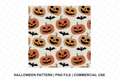Halloween Pumpkin Pattern Png | Sublimation | Digital Paper Product Image 1