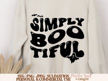 Simply Bootiful SVG, Halloween SVG, Spooky SVG, Creepy SVG Product Image 3