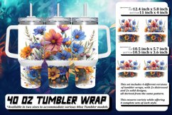 Tranquil Meadow Floral Tumbler Design Product Image 1