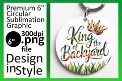 Elegant Round Design for Sublimation , Father's Day Product Image 1