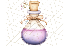 Potion Bottle Png Graphics, Magic Potion Clip Art, Fantasy Product Image 2