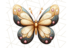 Jewel Toned Butterfly PNG Clipart, Vibrant Butterflies Product Image 2