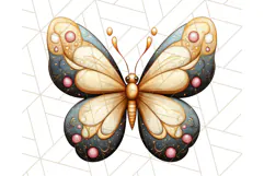 Jewel Toned Butterfly PNG Clipart, Vibrant Butterflies Product Image 2