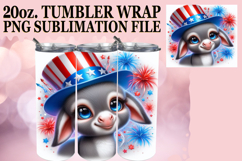 WHIMSICAL MOMENTS 20oz TUMBLER WRAP, USA Animals Product Image 1