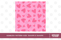 St Valentine&#039;s Day Hearts Cupid Love Seamless Pattern PNG Product Image 2