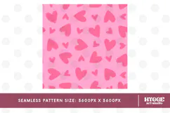 St Valentine's Day Hearts Cupid Love Seamless Pattern PNG Product Image 2