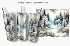 Winter forest, Tumbler Wrap 20oz, Product Image 1