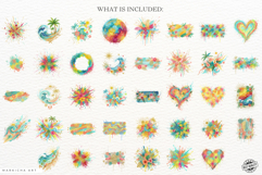 Summer Beach Ink Splashes Clipart Product Image 4