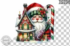 Christmas Santa Sublimation - Clipart PNG Design Product Image 1