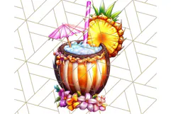 Chibi Summer Girls Clipart PNG, Bright Kawaii Summer Art Product Image 2